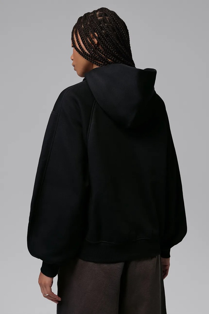 Jordan Bluza z kapturem damska z bawełną Brooklyn IM7285.010 czarny AW26