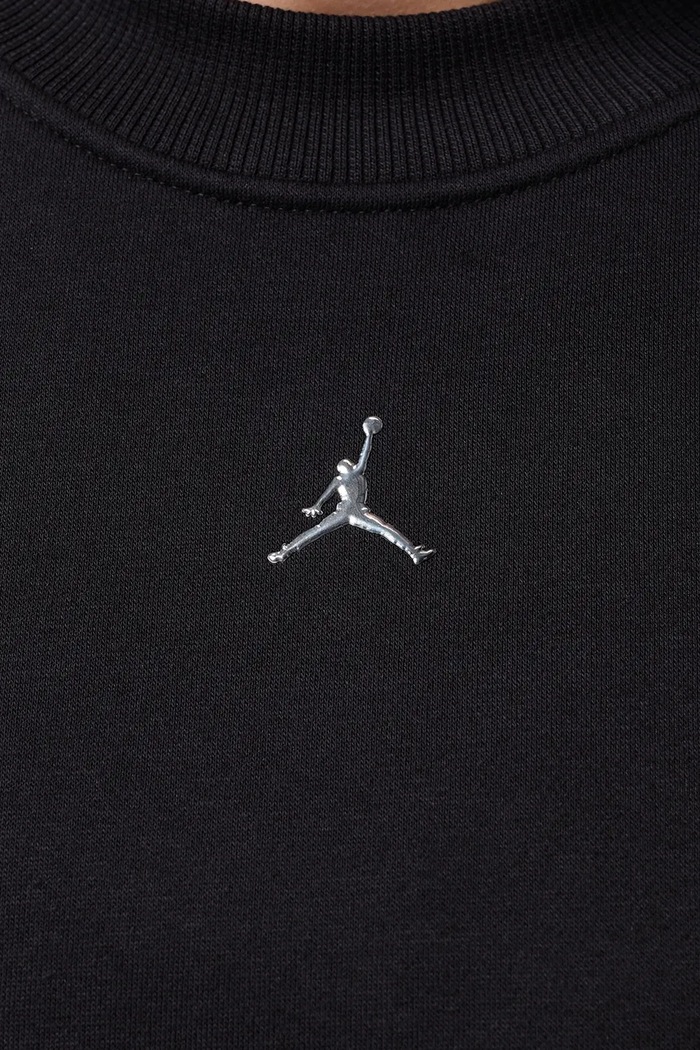 Bluza damska z bawełną Brooklyn Jordan czarny IM7288.010