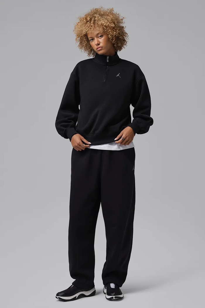 Odzież Jordan Bluza damska z bawełną Brooklyn Fleece IV7533.010 czarny