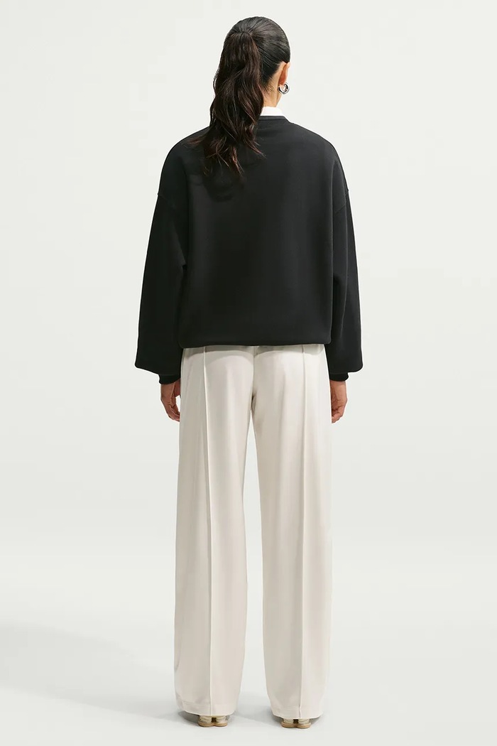 Nike Sportswear Bluza oversize damska z bawełną Studio Fleece IM8082.001 czarny AW26