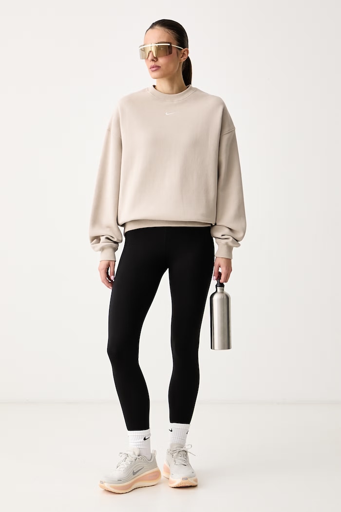 Nike Sportswear Oversize melegítőfelső női pamuttal Studio Fleece IM8082.236 bézs AW26