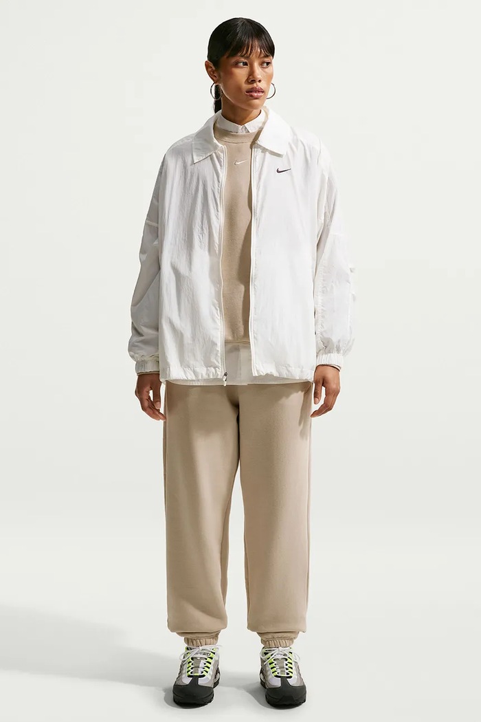 Nike Sportswear Oversize mikina dámska s bavlnou Studio Fleece IM8082.236 béžová AW26