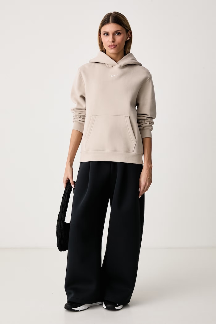 Nike Sportswear Bluza z kapturem damska z bawełną Studio Fleece IM8100.236 beżowy AW26