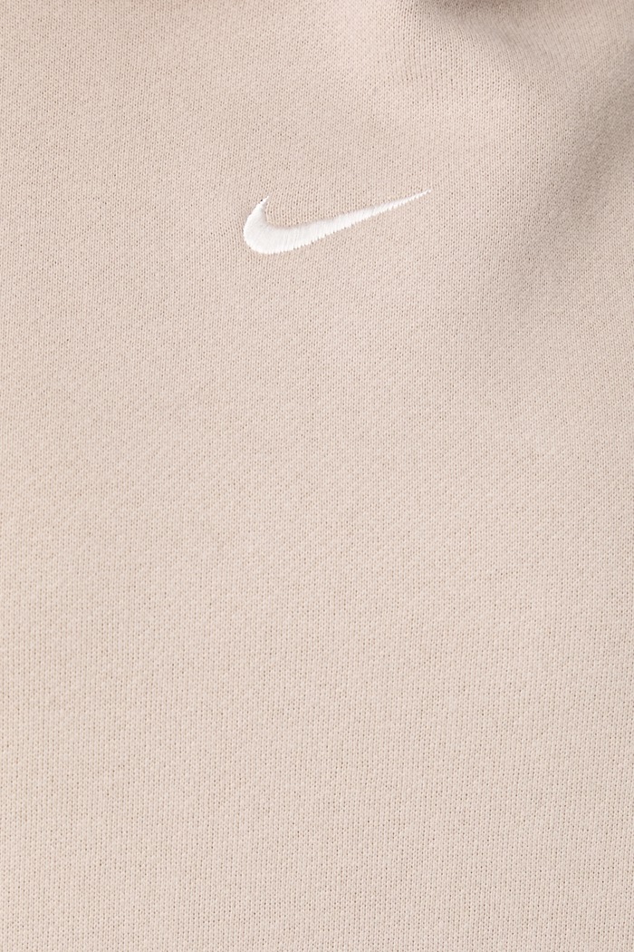 Bluza z kapturem damska z bawełną Studio Fleece Nike Sportswear beżowy IM8100.236