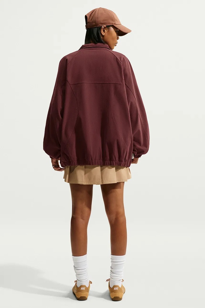 Nike Sportswear Kurtka oversize damska sztruksowa IM8444.658 bordowy AW26