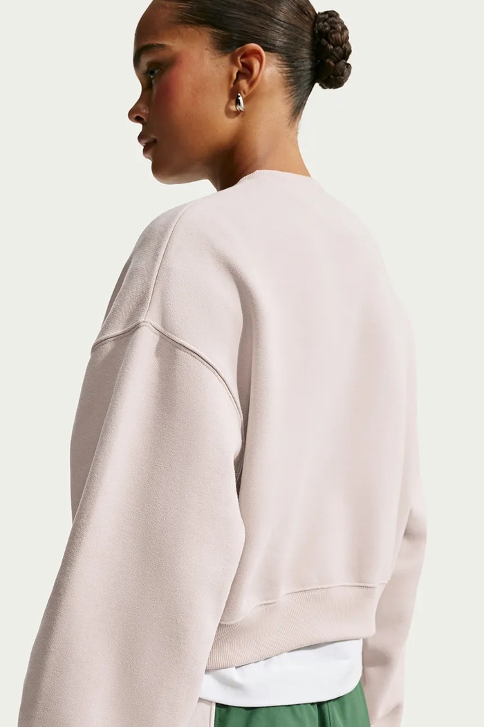 Odzież Nike Sportswear Bluza damska z bawełną Studio Fleece IM8497.236 beżowy