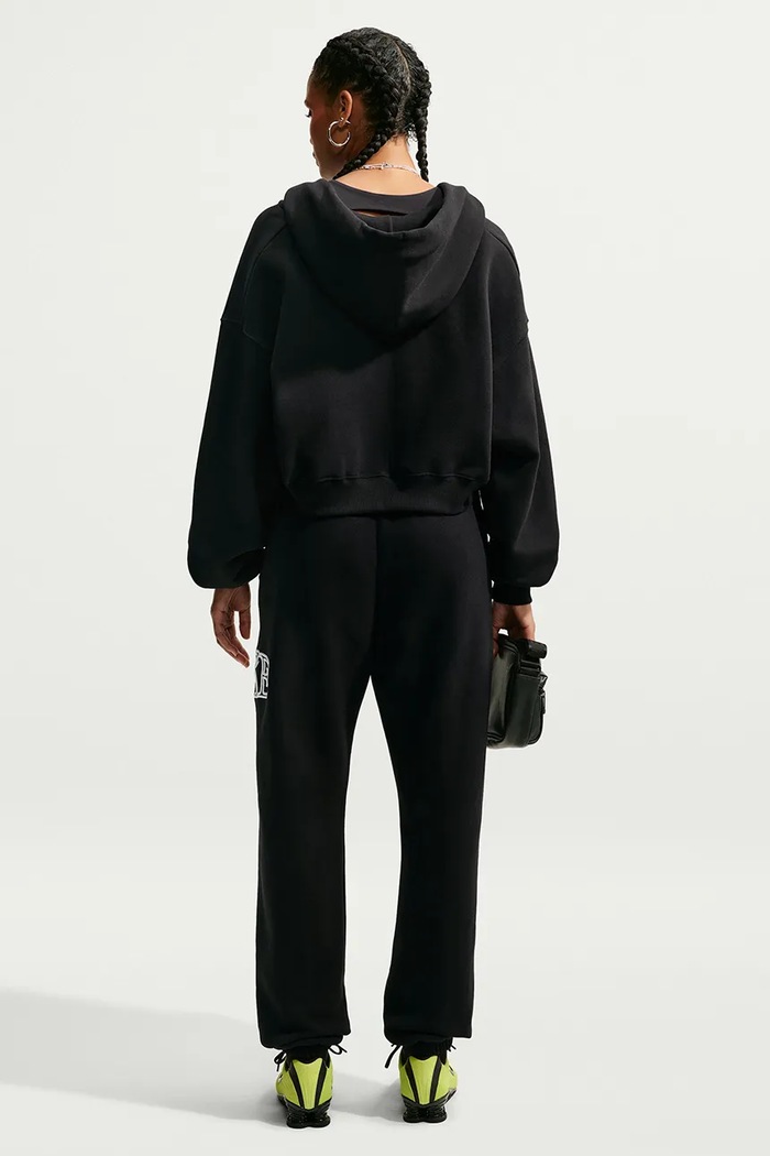 Nike Sportswear Bluza rozpinana z kapturem damska z bawełną Studio Fleece IM8499.001 czarny AW26