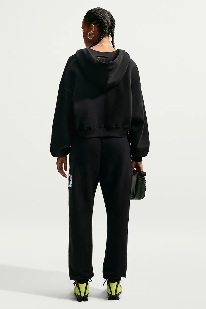 Nike Sportswear Bluza rozpinana z kapturem damska z bawełną Studio Fleece IM8499.001 czarny AW26
