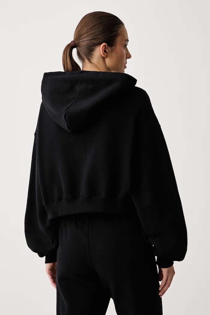 Ruházat Nike Sportswear Cipzáras melegítőfelső kapucnival női pamuttal Studio Fleece IM8499.001 fekete