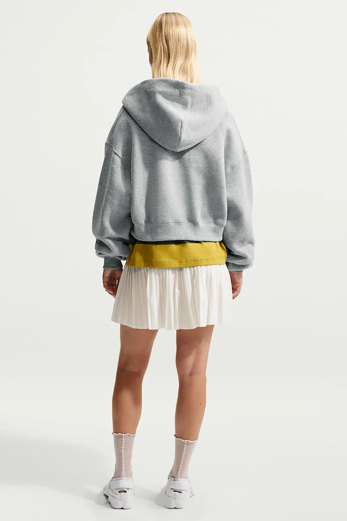 Nike Sportswear Bluza rozpinana z kapturem damska z bawełną Studio Fleece IM8499.063 szary AW26