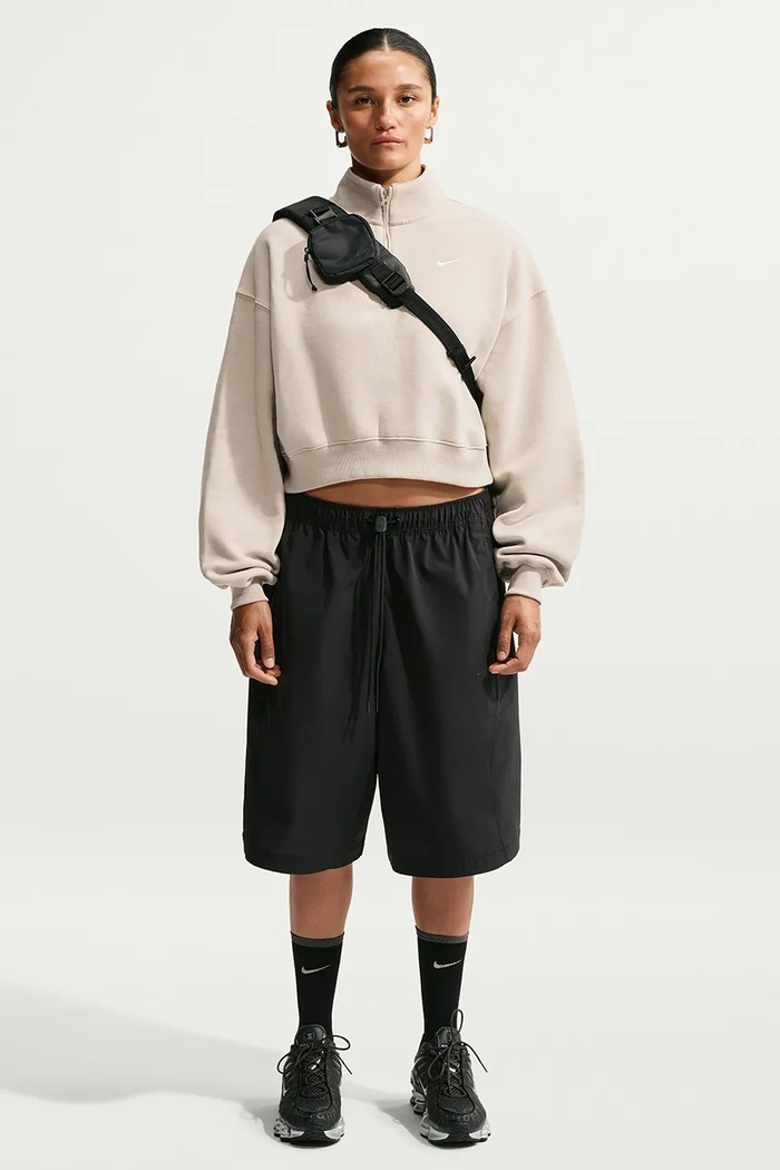 Nike Sportswear Bluza damska z bawełną Studio Fleece beżowy IM8501.236