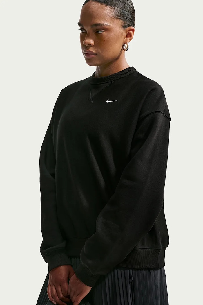 Odzież Nike Sportswear Bluza oversize damska z bawełną Studio Fleece IO2103.001 czarny