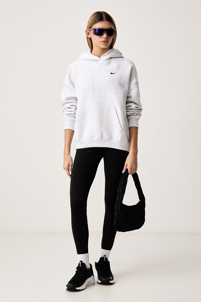 Nike Sportswear Dukserica sa kapuljačom ženska s pamukom Studio Fleece IO2105.051 siva AW26
