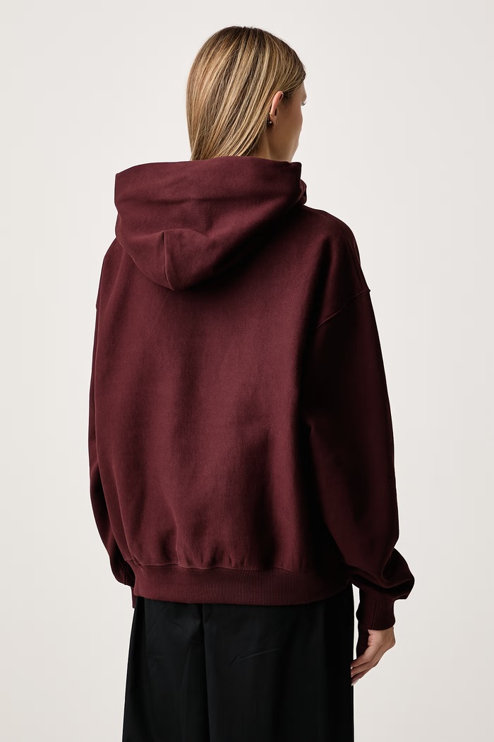 Oblečenie Nike Sportswear Oversize mikina dámska s bavlnou Studio Fleece IO2105.658 burgundské