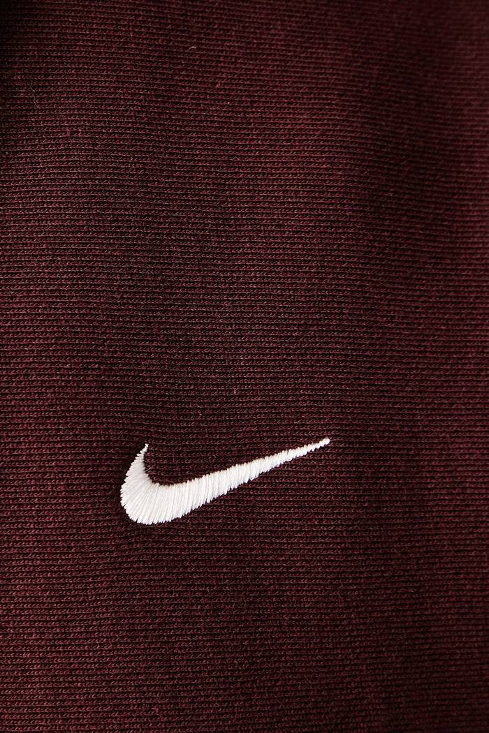 Bluza oversize damska z bawełną Studio Fleece Nike Sportswear bordowy IO2105.658