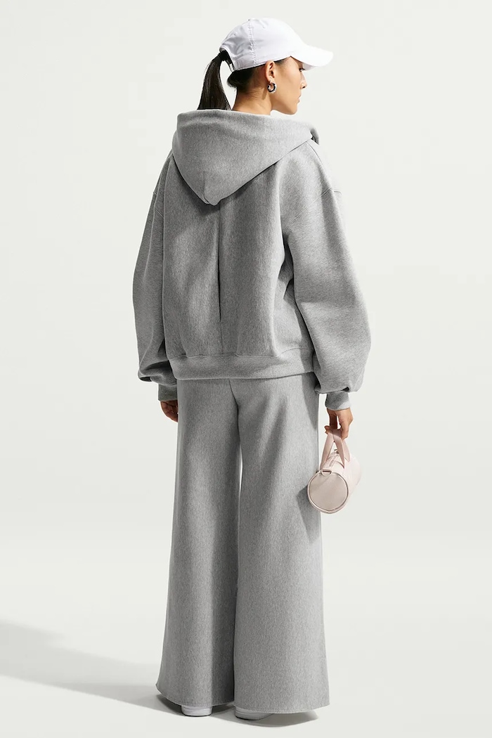 Nike Sportswear Bluza rozpinana z kapturem damska z bawełną Studio Fleece IQ6798.063 szary AW26