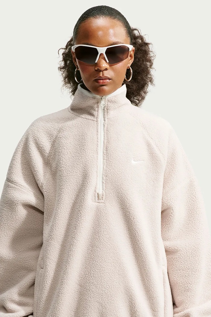 Bluza polarowa damska Nike Sportswear IR6493.236 beżowy