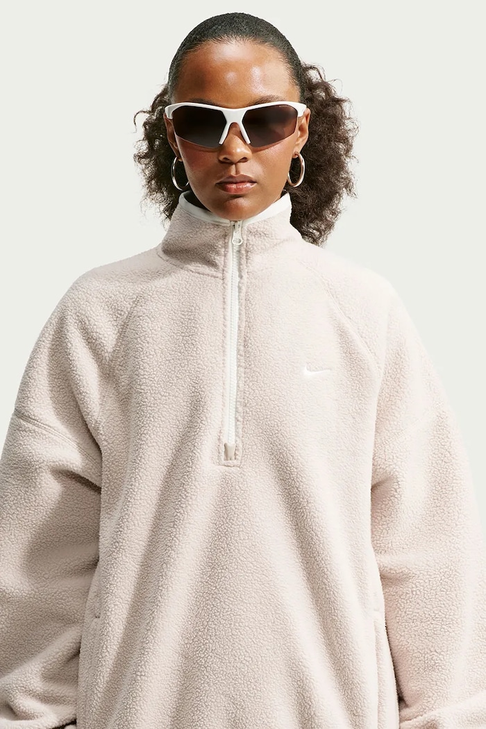 Bluza polarowa damska Nike Sportswear IR6493.236 beżowy