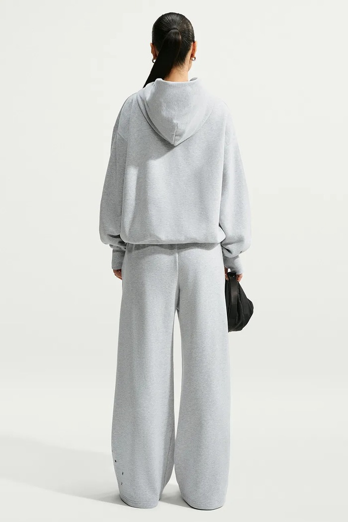 Nike Sportswear Bluza z kapturem damska z bawełną Studio Fleece IX7043.012 szary AW26