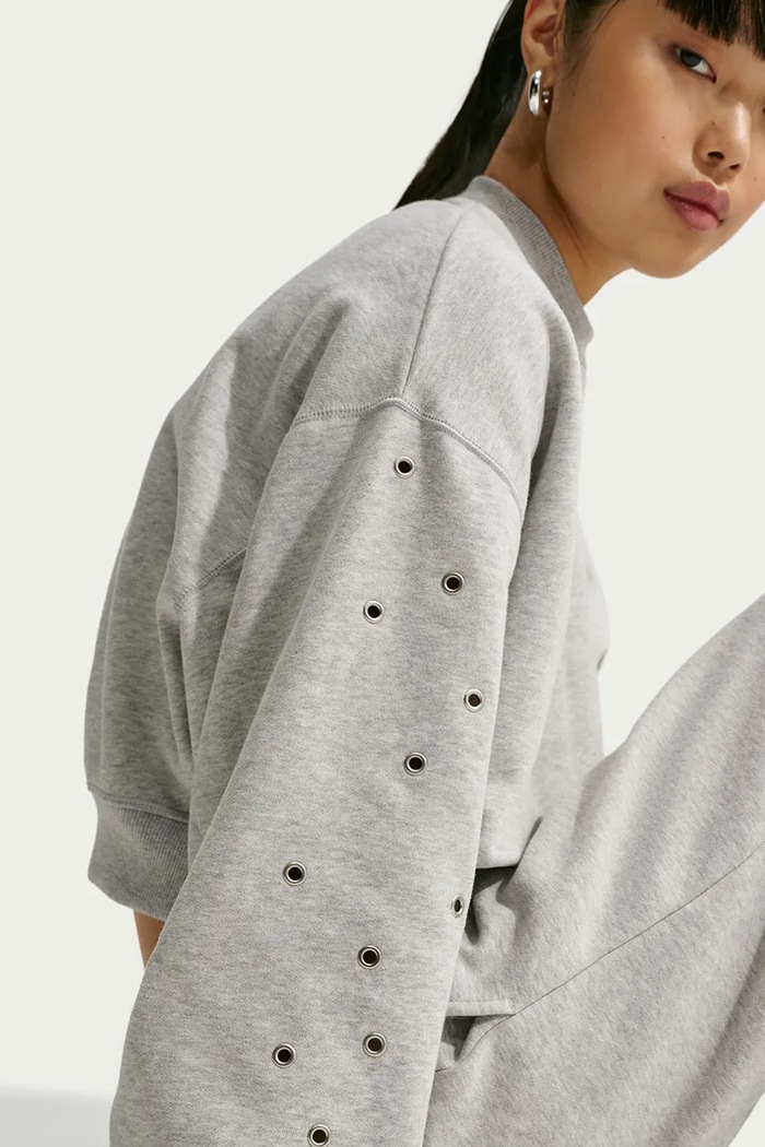 Nike Sportswear Bluza oversize damska z bawełną Studio Fleece IX7045.012