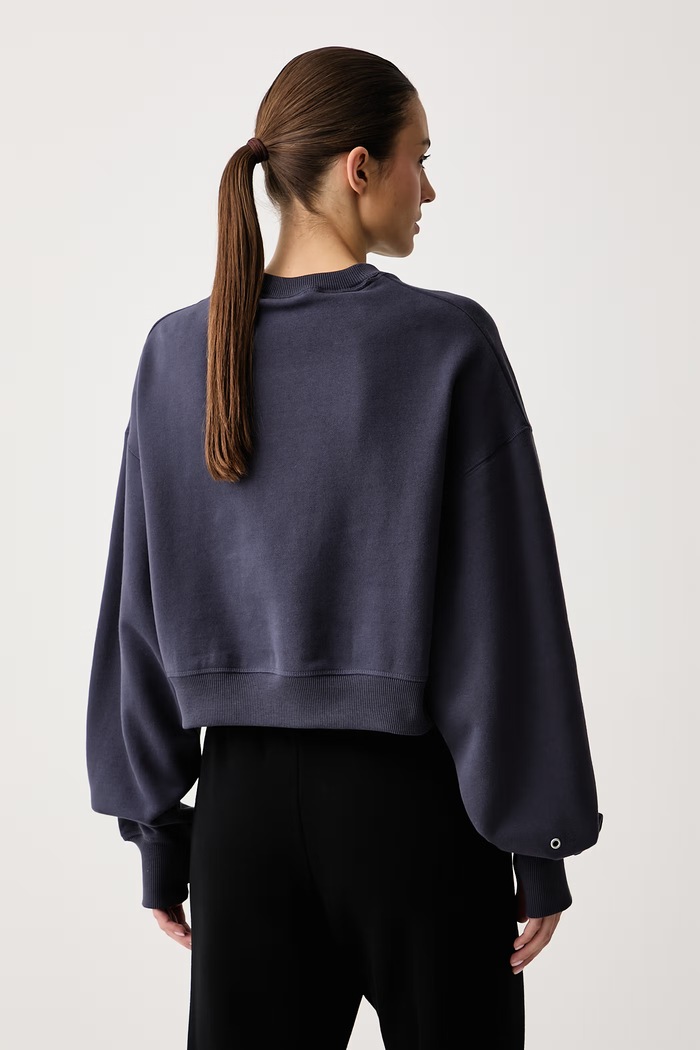 Oblečenie Nike Sportswear Mikina dámska s bavlnou Studio Fleece IX7045.013 tmavomodrá