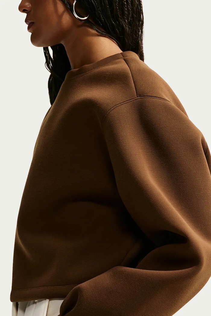 Bluza oversize damska z modalem Nike Sportswear IX7059.259 brązowy