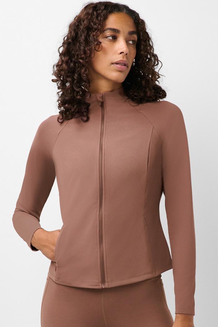 Sweaty Betty Bluza treningowa damska Ultimate Studio brązowy SB10766