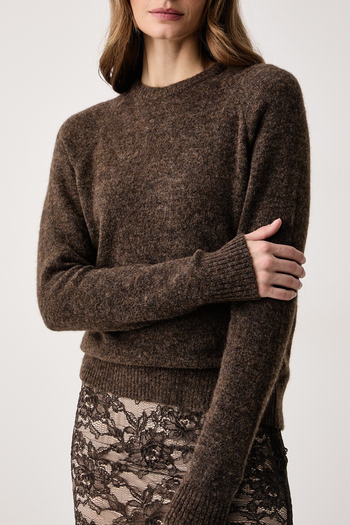 Sweter damski z wełną MC2 Saint Barth AMM0001 brązowy
