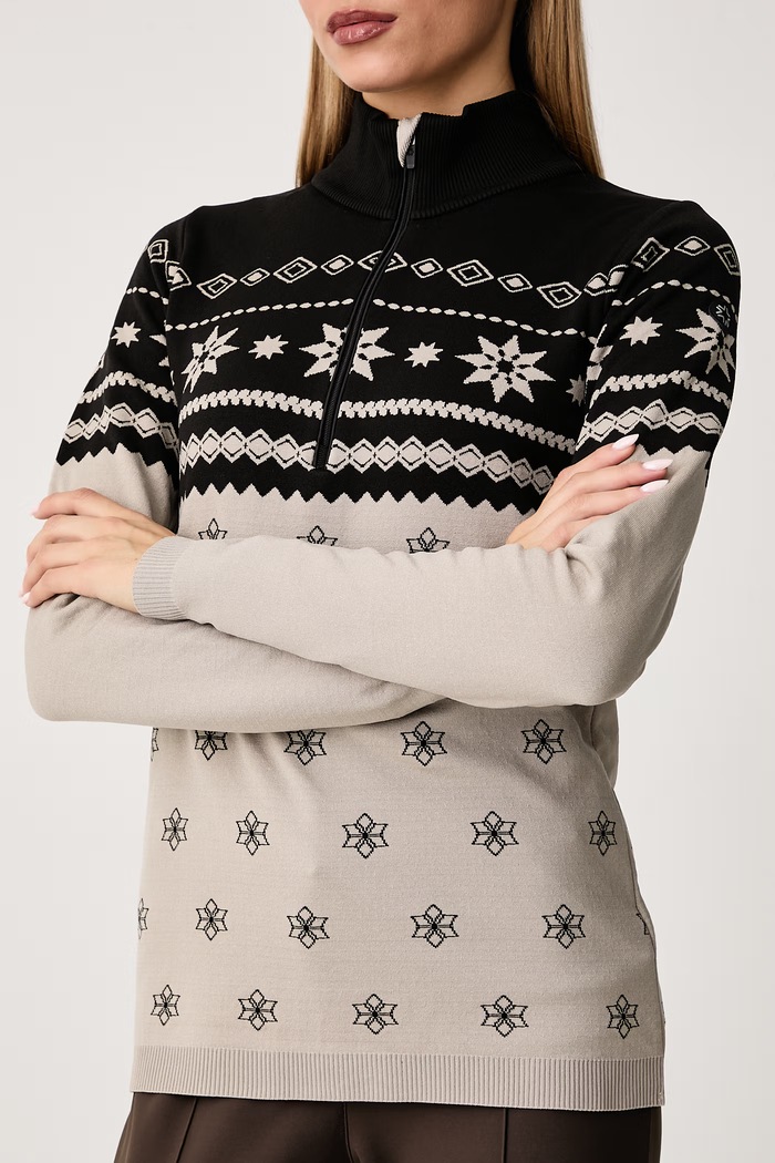 Sweter damski Eirwen Newland N46950.106 beżowy