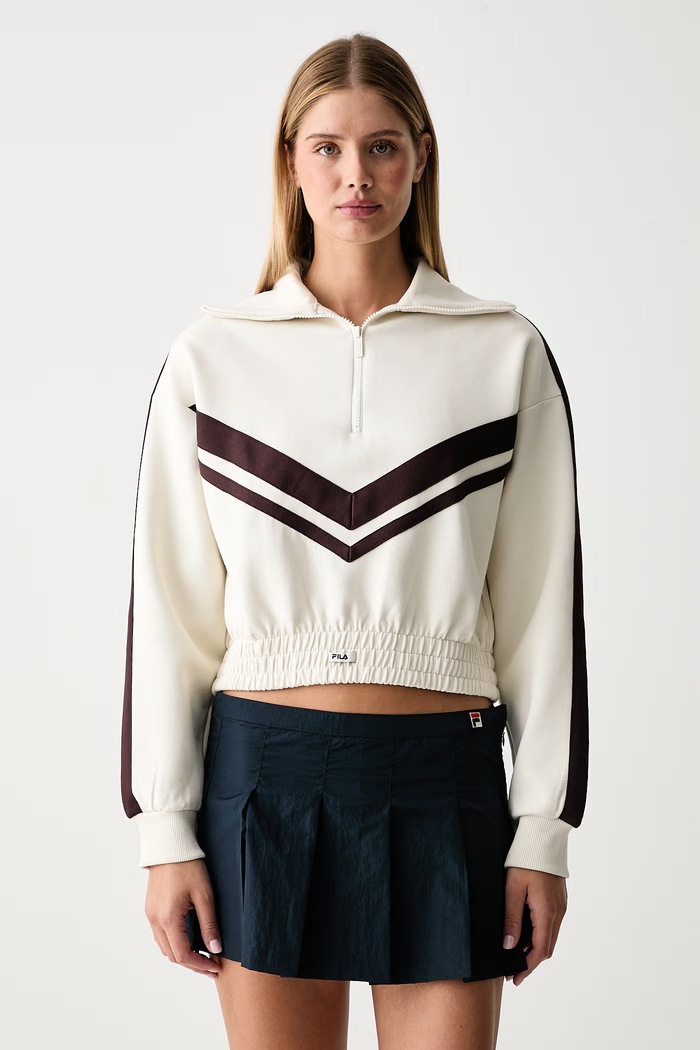 Fila Bluza damska z bawełną AVIGNA beżowy FAW1387