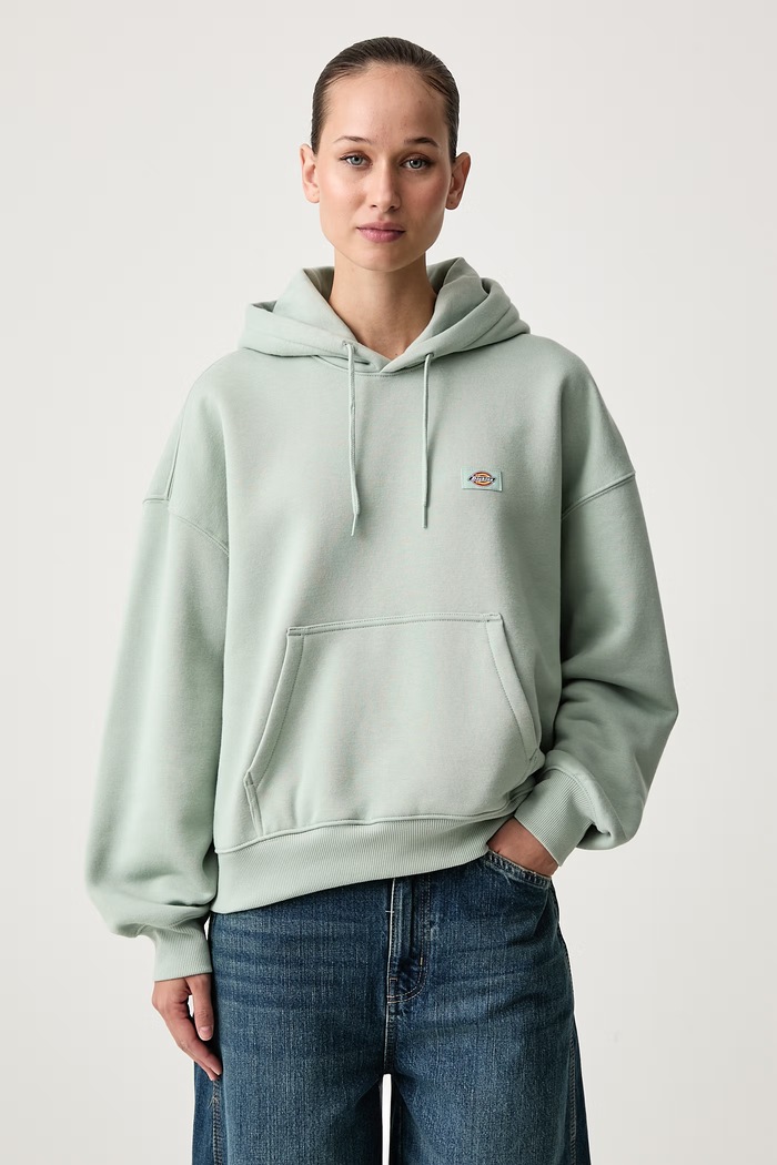 Dickies Bluza z kapturem damska z bawełną zielony DK0A8E35B871