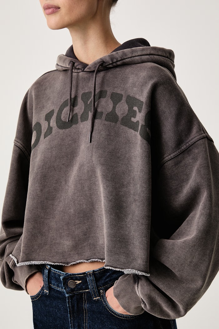 Bluza z kapturem damska z bawełną Dickies DK0A8E51BLK1 czarny