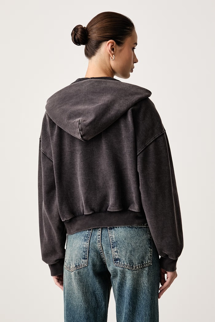 Odzież Dickies Bluza rozpinana z kapturem damska z bawełną DK0A89DIBLK1 szary