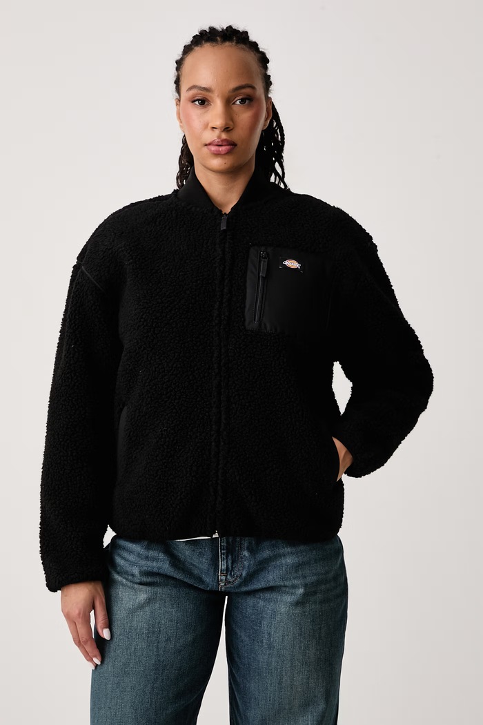 Dickies Bluza rozpinana damska polarowa czarny DK0A88BNBLK1