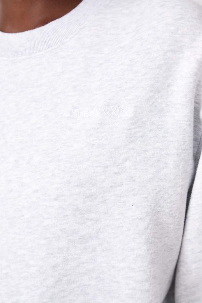 Sporty & Rich Serif Logo суичър от памук дамски ST10584300GY03