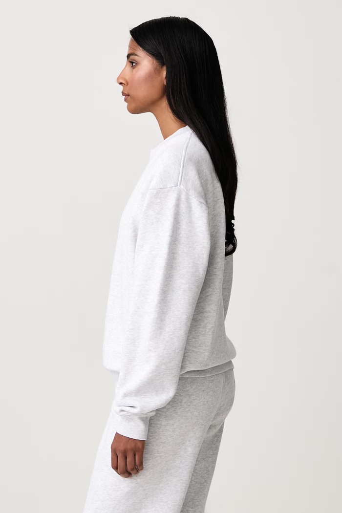 Serif Logo bluza bawełniana damska Sporty & Rich ST10384300GY03 szary