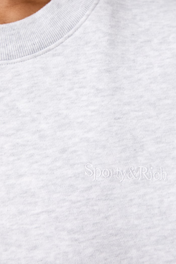Sporty & Rich Serif Logo bluza bawełniana damska ST10384300GY03