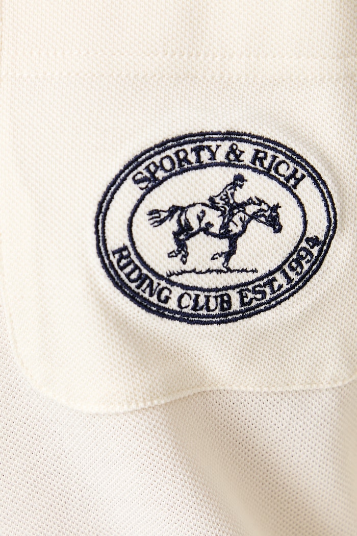 Sporty & Rich Longsleeve damski bawełniany Riding Club TO08685244WH06