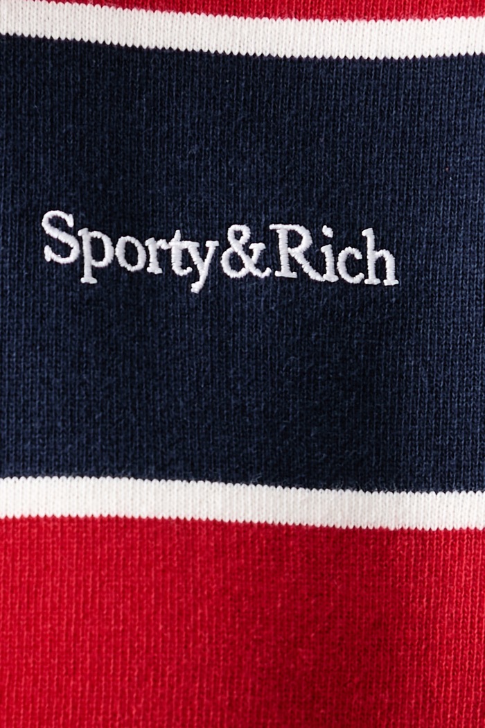 Sporty & Rich Serif Logo bluza bawełniana damska TO00885300BL173