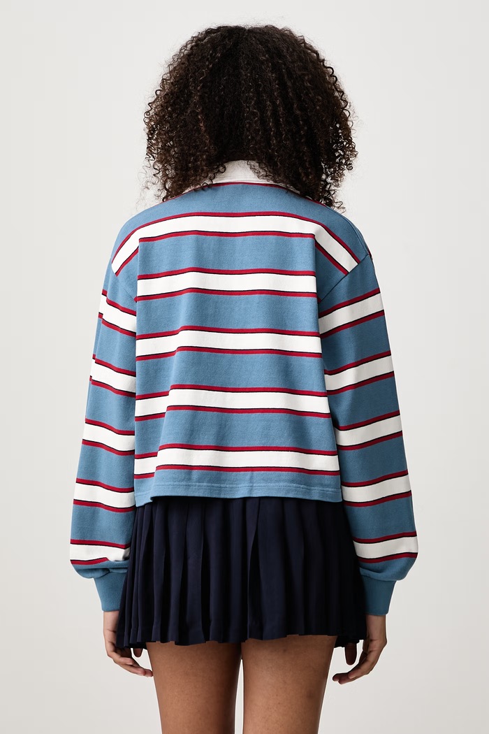 Odzież Sporty & Rich Serif Logo bluza bawełniana damska TO00885300BL172 niebieski