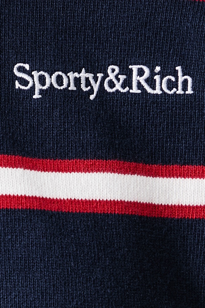 Sporty & Rich Serif Logo bluza bawełniana damska TO00885300BL171