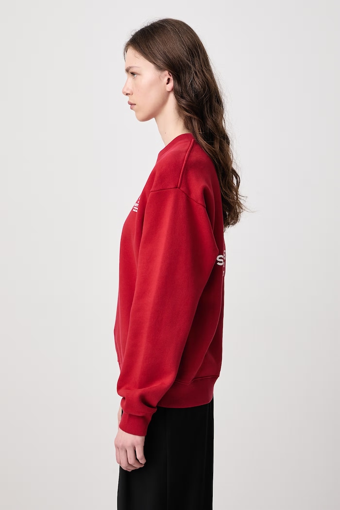 SR Hotel bluza oversize bawełniana damska Sporty & Rich ST10385276RE15 czerwony