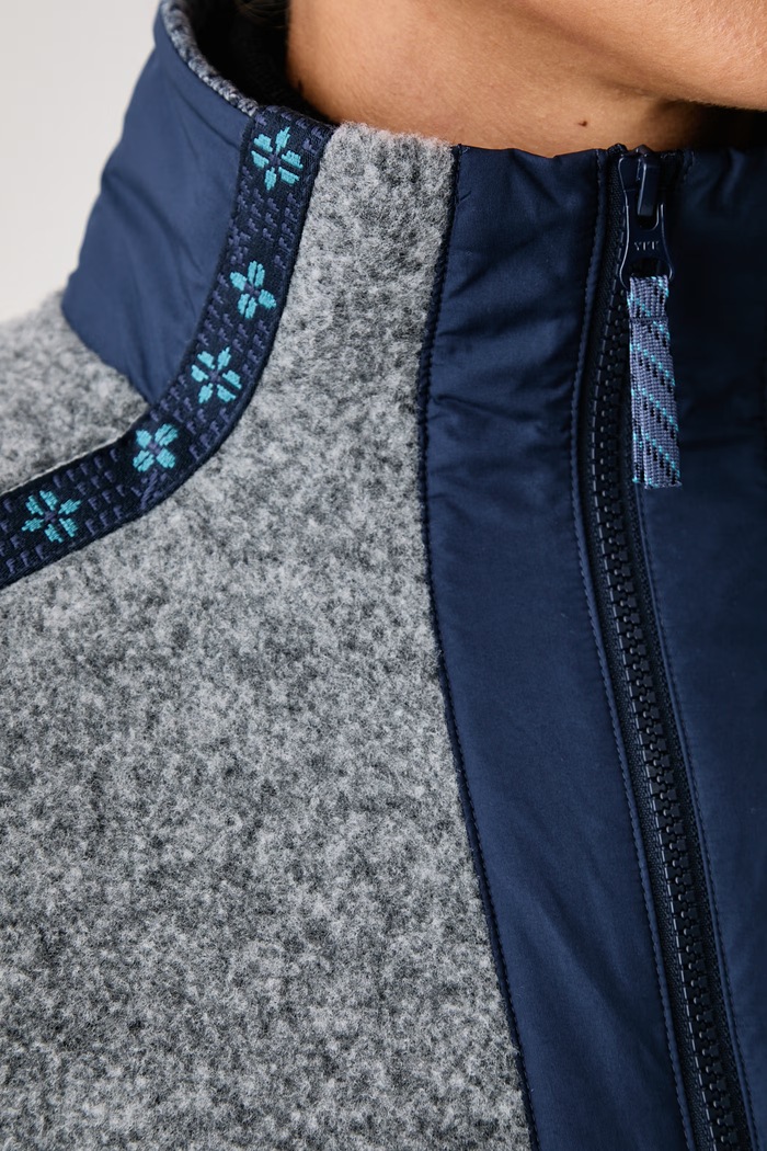 Bluza sportowa damska z wełną merino Smartwool szary SW003188R461
