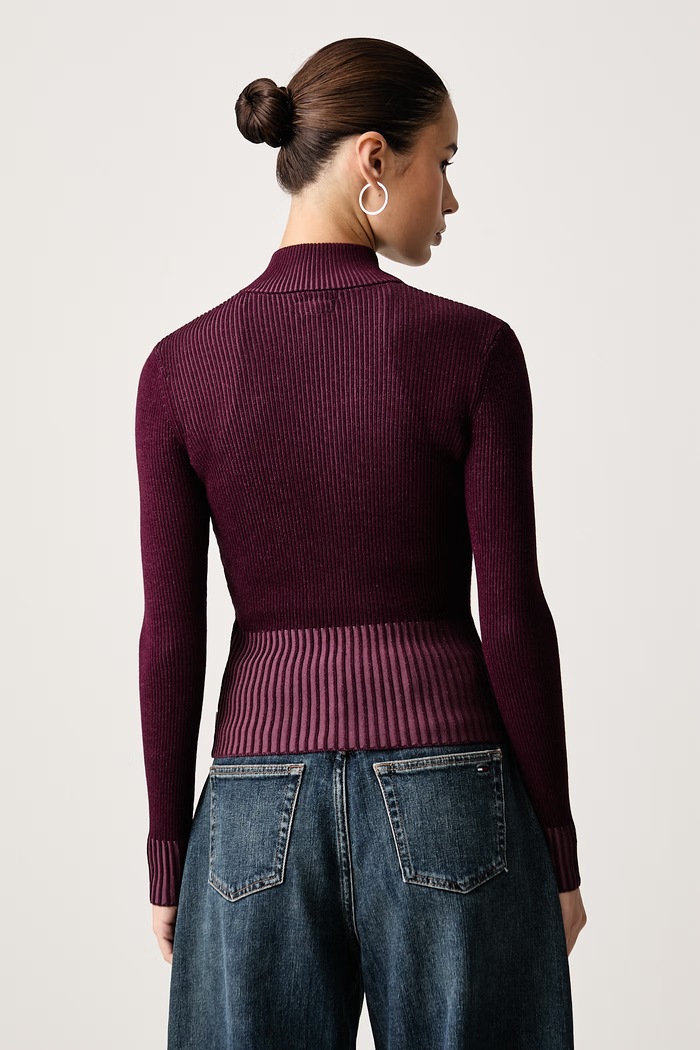 Oblečení Guess Jeans Kardigan dámský s viskózou W6BR05.Z1248 burgundské