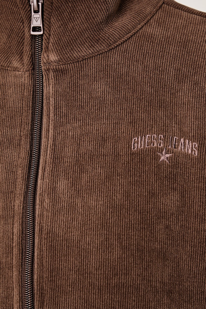 Bluza damska sztruksowa Guess Jeans brązowy W6BQ09.K5544