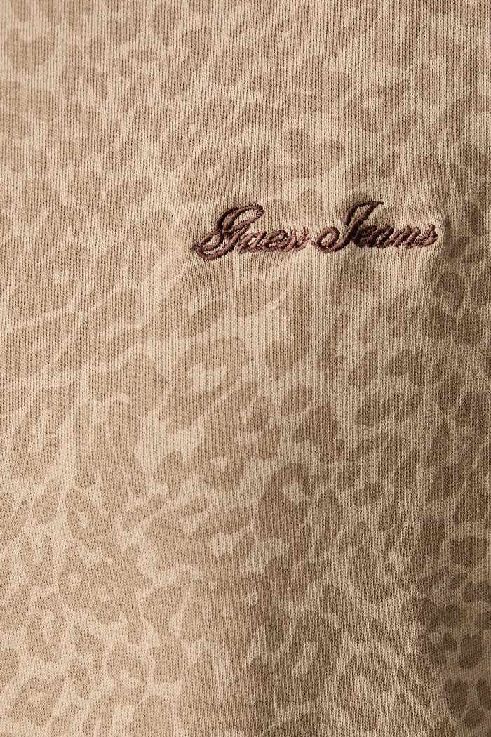 Mikina dámská bavlněná Guess Jeans béžová W6BQ07.K5460