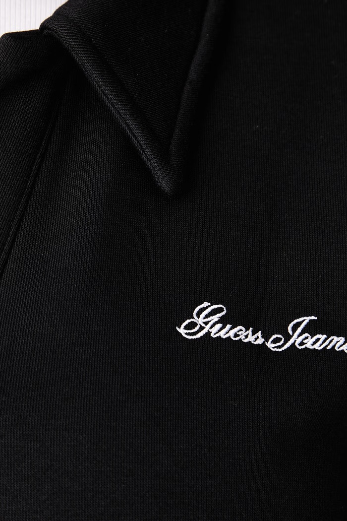Mikina dámská s bavlnou Guess Jeans černá W6BQ05.K5453