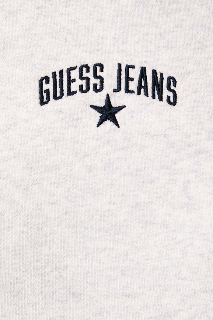 Bluza z kapturem damska z bawełną Guess Jeans szary W6BQ04.K5411