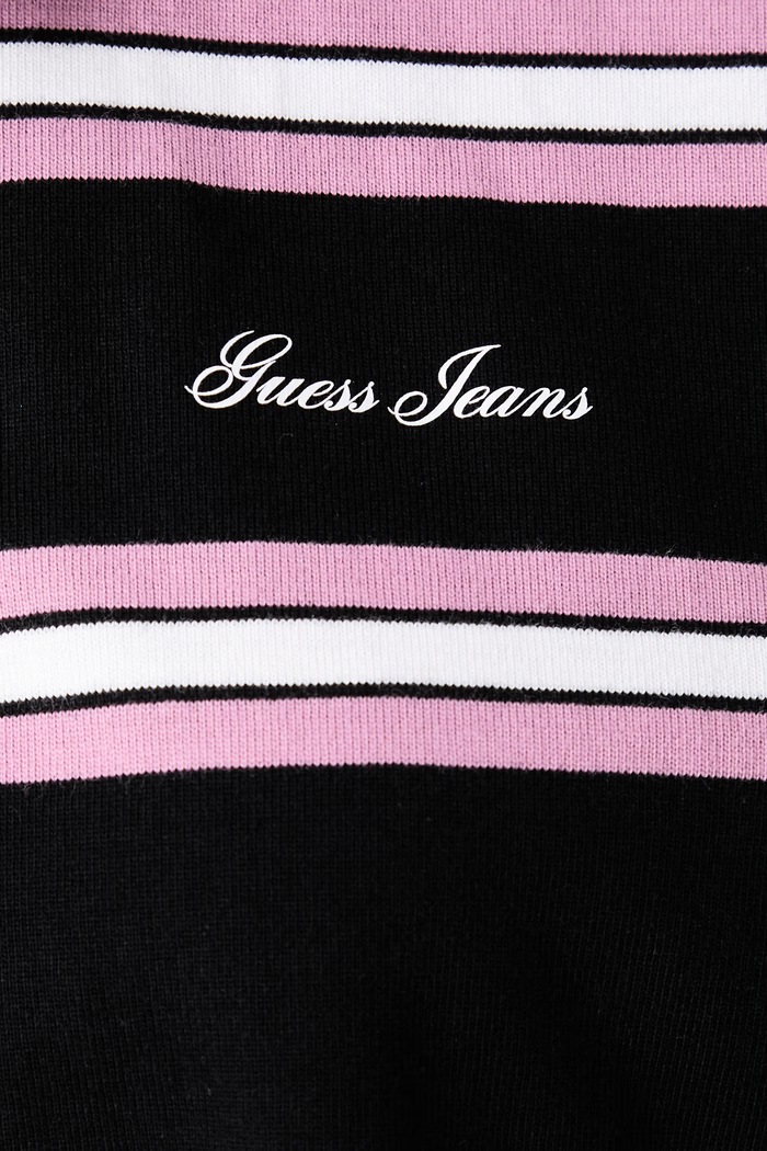 Longsleeve damski bawełniany Guess Jeans czarny W6BP07.K5473