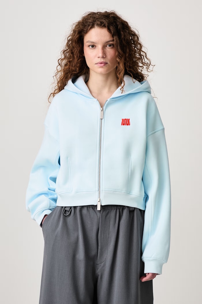 WRSTBHVR ERIA V3 bluza rozpinana z kapturem z bawełną damska niebieski W2226TT